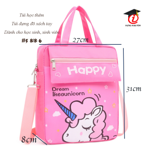 Túi học thêm Happy (#5 8/8-6) 